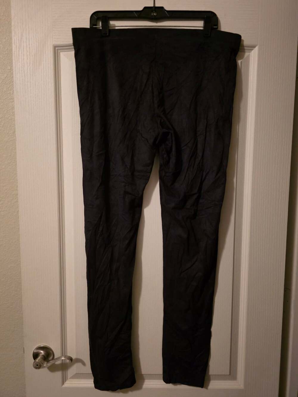 Fashinomics Black Fleece Microsuede Leggings Size 3X High Rise